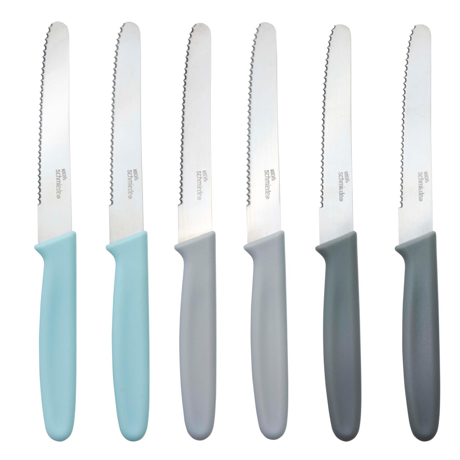 Tomatknive, multifarvet - 6 stk.